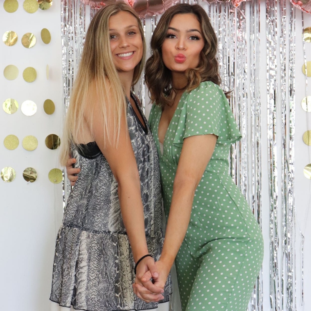 Polka dot jumpsuit